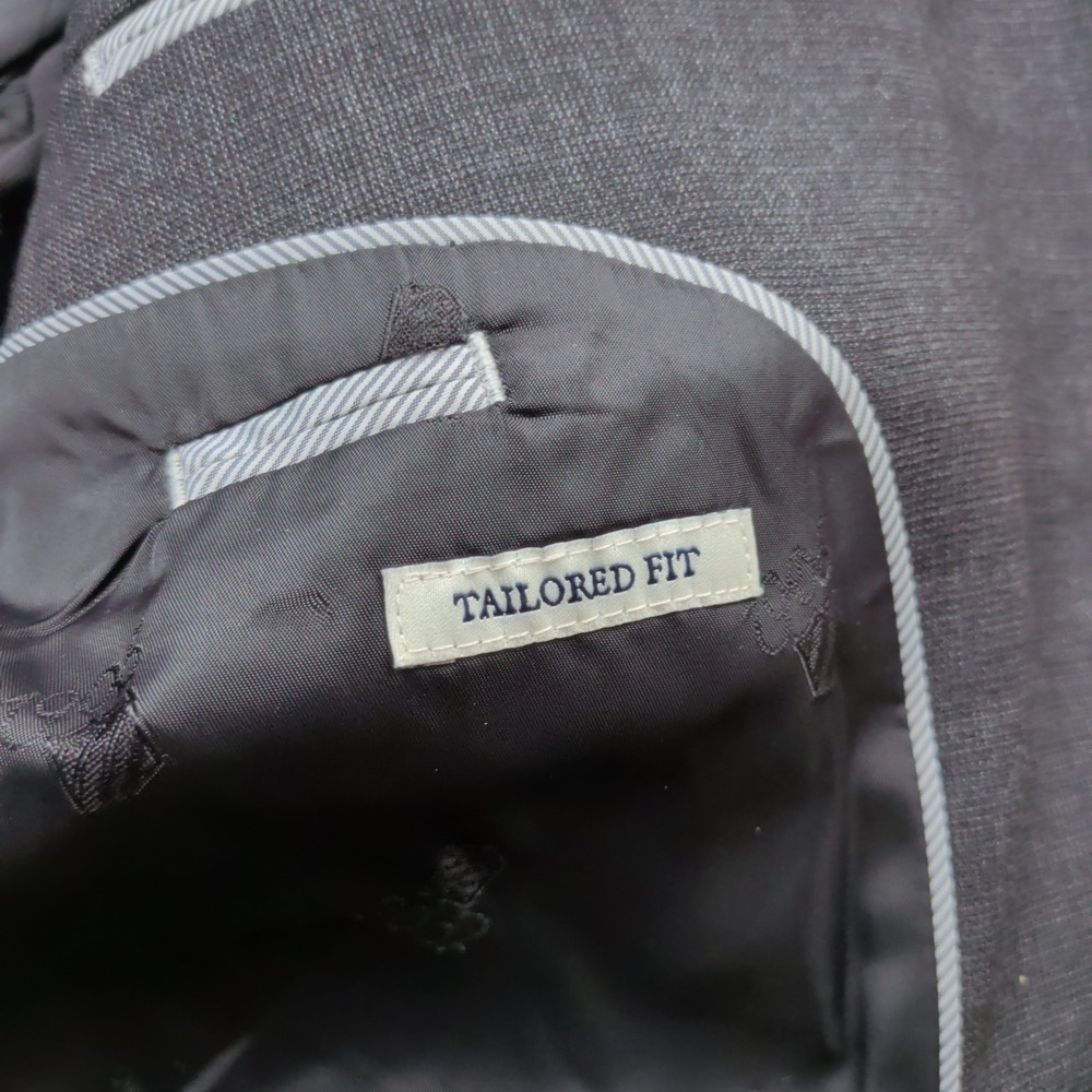Jos. A. Bank 1905 Tailored Wool Blazer Charcoal Gray 44R (Fits 41) brrr Comfort - Picture 6 of 12